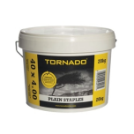 Tornado Fencing Plain Staples 40 x 4mm 20kg Tub