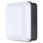 Luceco Mosi Outdoor Square LED Bulkhead Black 6W 735LM