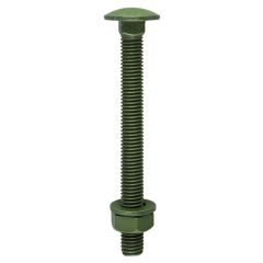 Exterior Bolt Carriage M10X100 (Bag Of 10)