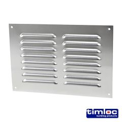 Louvred Plain Aluminium Vent 229X152mm 9x6"