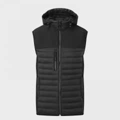 TUFFSTUFF HOODED BODYWARMER - BLACK