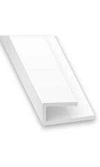 Profile Finishing PVC 14/10mm X 6mm X 3.5mm X 1M White 2002-8204