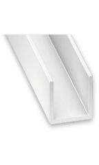 Profile U PVC 1.0mm X 18/16mm X 10mm X 2M White 2003-68272