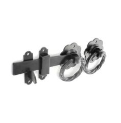 Securit - Twisted Gate Latch - 150mm - Black