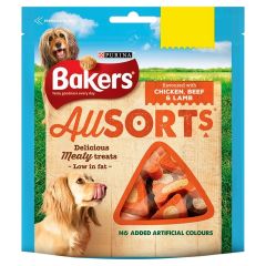 Bakers Allsorts Dog Treats Chicken, Beef & Lamb 98G