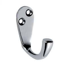 Victorian Single Robe Hook 45mm Polished Chrome 