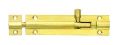 Barrel Bolt 100mm Polished Brass