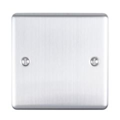 Single Blank Round Edge Satin Stainless Steel Plate