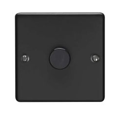 1 Gang 400W/Led 2Way Dimmer Switch Black Nickel Enhance Range 