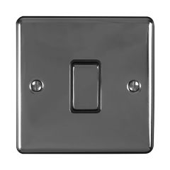 1 Gang 10Amp 2Way Switch Black Nickel Enhance Range Black Trim