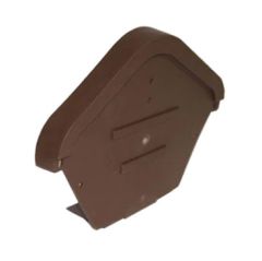 Marley Tiles Ridge End Cap Modern Brown - Each