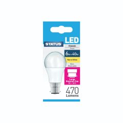 Led 6W 40W 470 Lum - A55 Gls Warm White - Bc