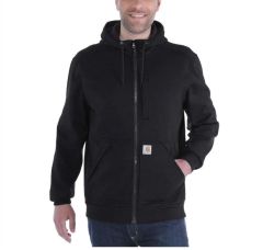 CARHARTT WIND FIGHTER RELAXED FIT FULL-ZIP SWEATSHIRT - BLACK