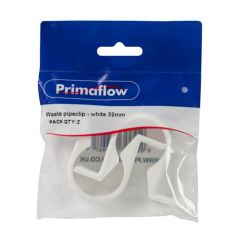 32mm Pipe Clips Pk2 9Wclip32