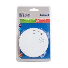 Smoke Alarm - 9V - Photoelectric - White