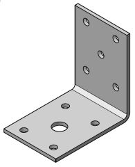 Angle Bracket Light Duty 50X50X35 - Each