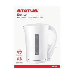 Boston - 1.7Ltr Cordless Kettle 2Kw - White