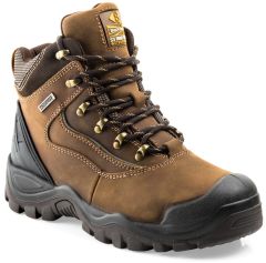 Buckbootz - S3 Safety Lace Boot - Dark Brown