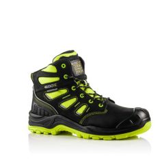 Buckbootz - Safety Lace Boot - Flourescent Yellow / Black