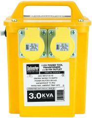 Defender 3Kva Transformer 2 X 16A Ip44 Outlets