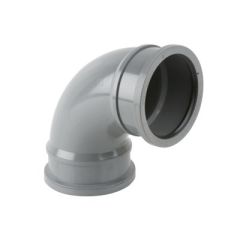 110mm Push-Fit Soil 92.5 Deg D/S Bend Grey  BS480G