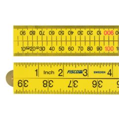 Fisco Abs Plastic Folding Rule Yellow 1M - Each