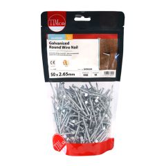 Wire Nails Round Galvanised 2.65 X 50mm (1kg)