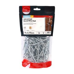 Wire Nails Round Galvanised 3.75 X 75mm (1kg)