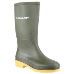 Dunlop Childs Wellington Boot Dull Green