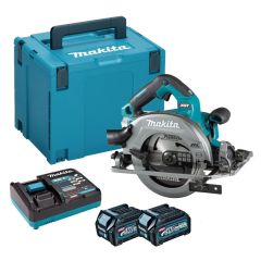 Makita HS004GD201 40v Max XGT Brushless Circular Saw 190mm XGT Inc 2 x 2.5AH Batteries & Charger