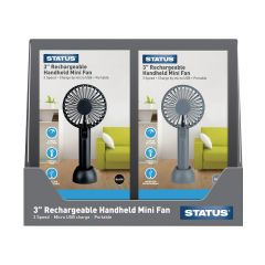 3" Rechargeable Hand Held Fan