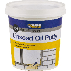 Everbuild - 101 Multi Purpose Linseed Oil Putty - Brown 1kg