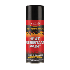 Heat Resistant Paint Aerosol Matt Black 400ml