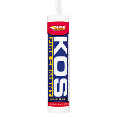 Kos Fire Cement Black 300ml Cartridge