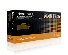 Ideal Grip+ Nitrile Protective Gloves - 50 - Black - Extra Large