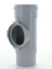 Grey Downpipe Access Pipe