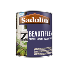 Sadolin Beautiflex Solvent Opaque Woodstain Black 2.5L