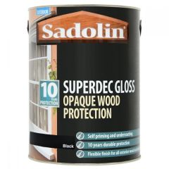 Sadolin Superdec Opaque Wood Protection Black Gloss 2.5L