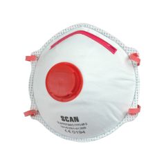 Disposable Dust Mask Valved Moulded Ffp3 2Pc