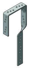 Heavy Duty Galvanised Restraint Strap 1000mm - Each