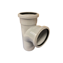 110mm Equal Branch Sockets/Spigot 87.5 Deg - Grey SY401