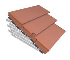 Marley Universal Right Hand Dry Verge Terracotta