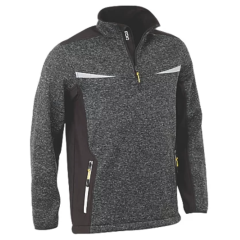 JCB - Trade Elmhurst II Quarter Zip Jumper - Grey