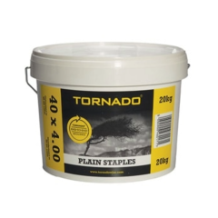 Tornado Fencing Plain Staples 40 x 4mm 20kg Tub