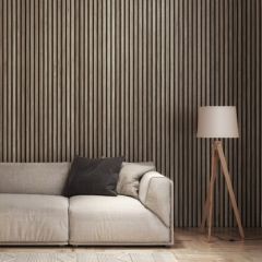 Cheshire Moulding Acoustic Wall Panel - Walnut 2400x605x22mm (WPKT12)