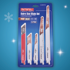 Faithfull - 15 Piece Sabre Saw Blade Set