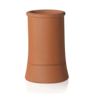 Roll Top Chimney Pot 600mm High Red