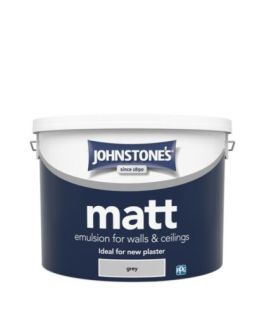Johnstones Wall & Ceiling Matt Paint - Grey 10L