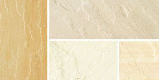 Natural Sandstone - Patio Pack Fossil Buff - 4570 X 3340 X 22mm (15.3M&Sup2; Pack)