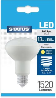 13W 100W LED - R80 Reflector Spot Bulb - Es